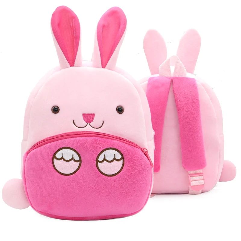 Cartmela Cute Animals Cartoon Plush Backpack - Kids Schoolbag