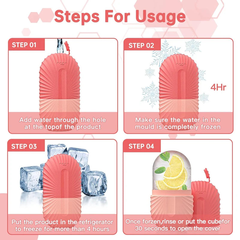 Silicone Ice Face Roller – Puffiness & Pore-Reducing Facial Tool