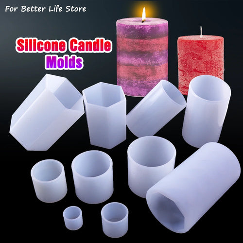 Cylindrical Hexagon Silicone Mold – DIY Resin & Candle Mould