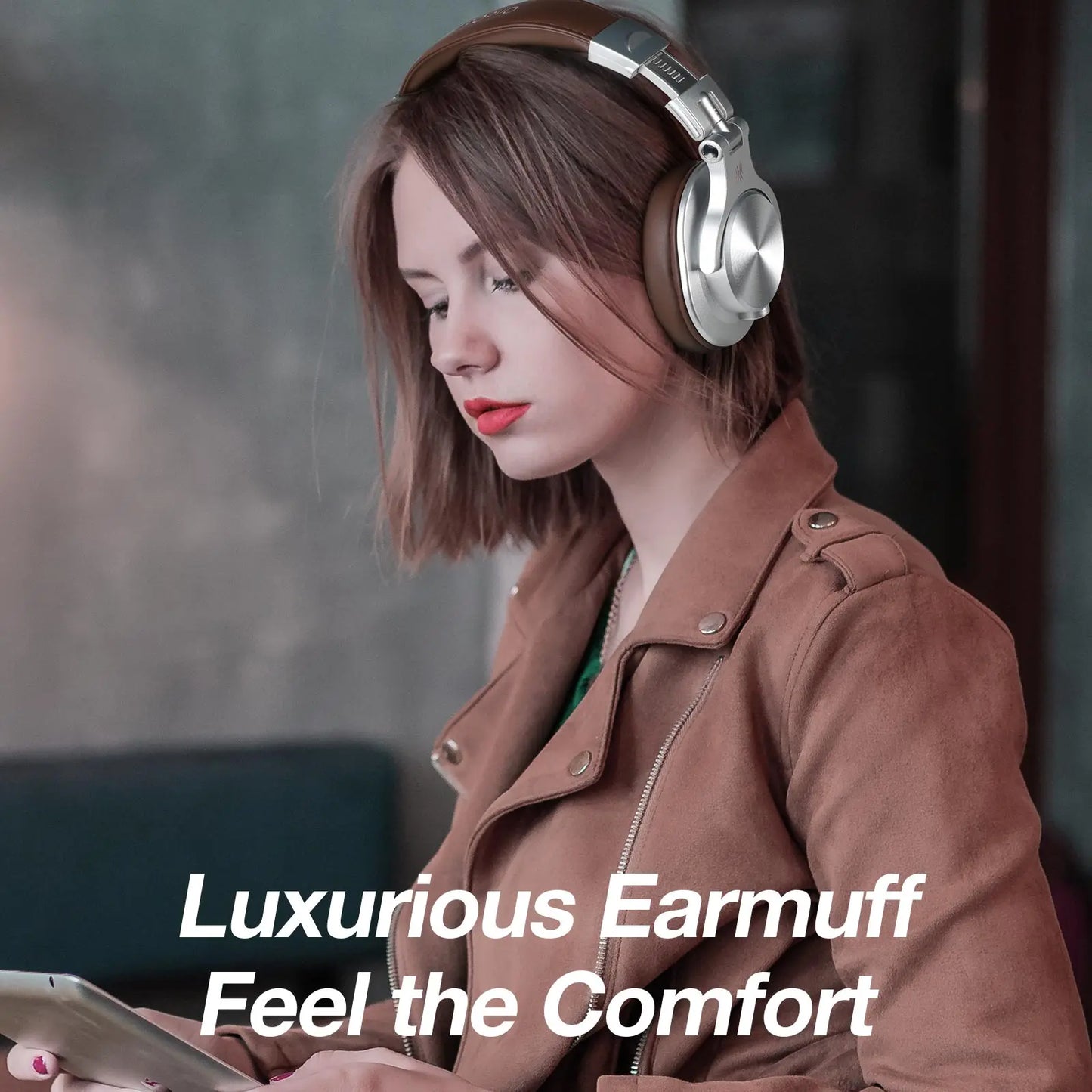 Wired & Wireless Bluetooth 5.2 Over-Ear Headphones with Mic
