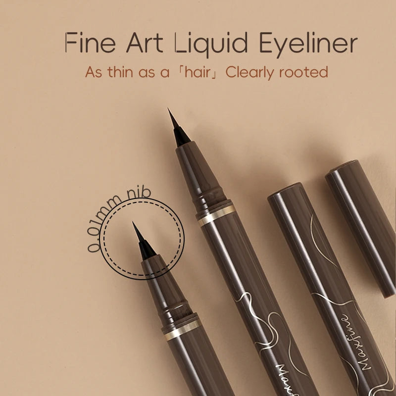 Waterproof Fine Tip Eyeliner Pen–Quick-Dry, Smudge-Proof for Beginners