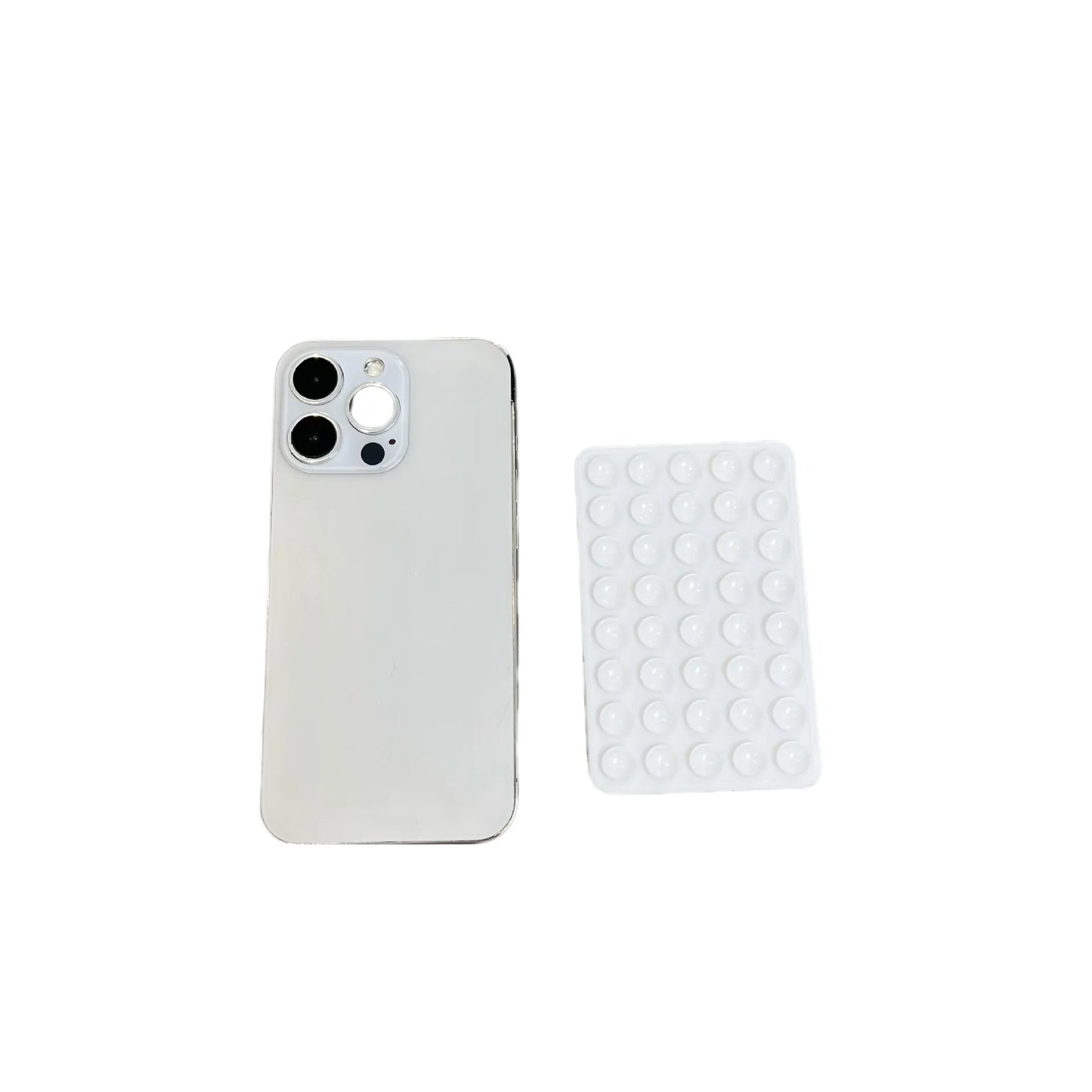 Double-Sided Silicone Suction Phone Case with Detachable Stand