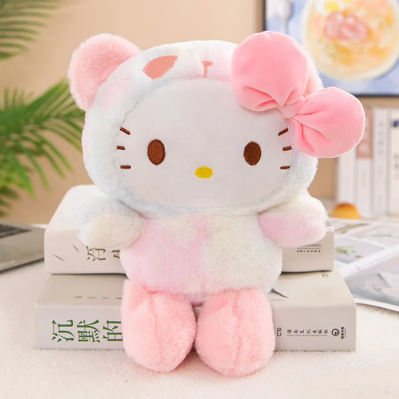 Sanrio 25cm Plush Toy – Kuromi & Cinnamoroll Soft Stuffed Doll Pillow for Kids