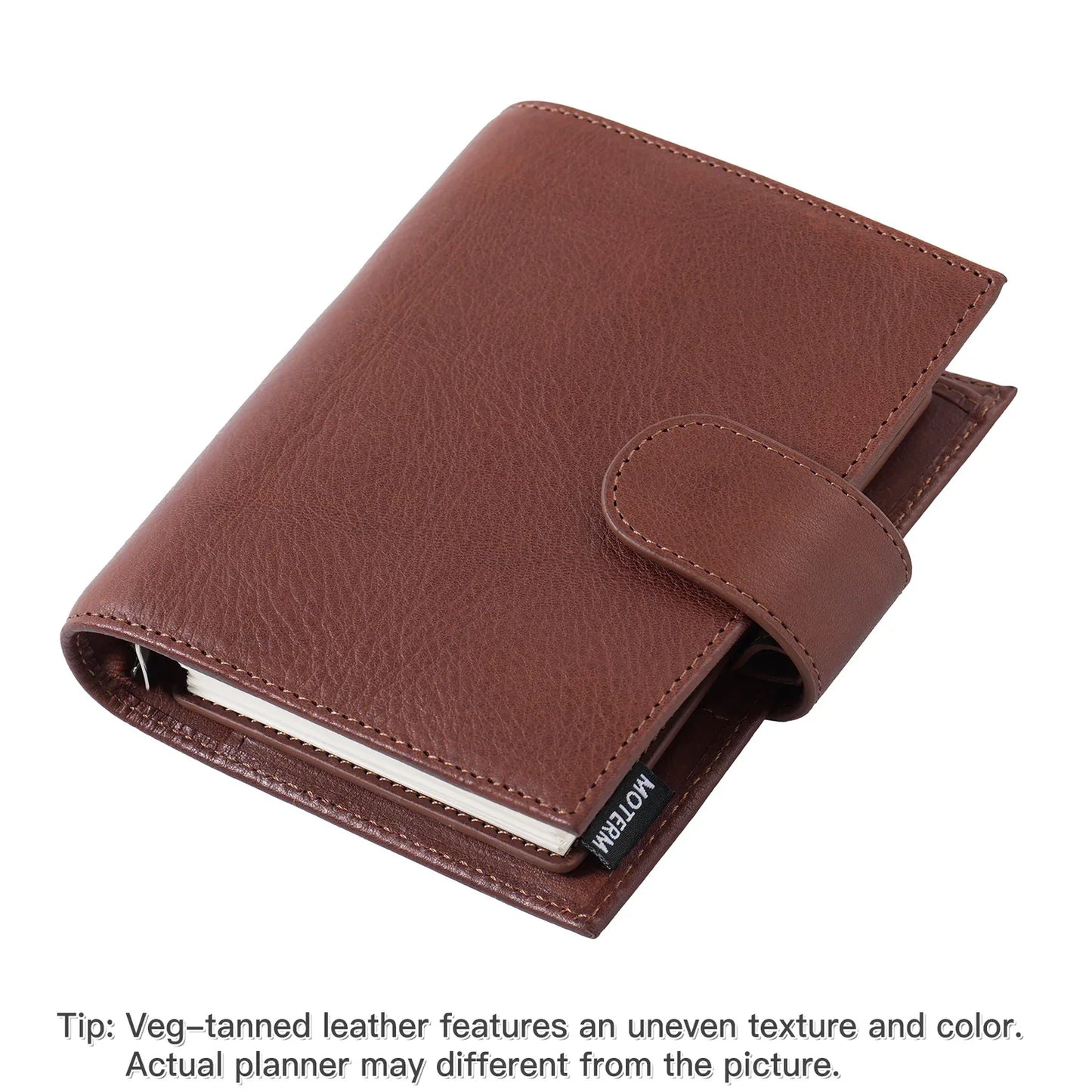 Pocket Size Rings Planner – Full Grain Vegetable Tanned Leather
