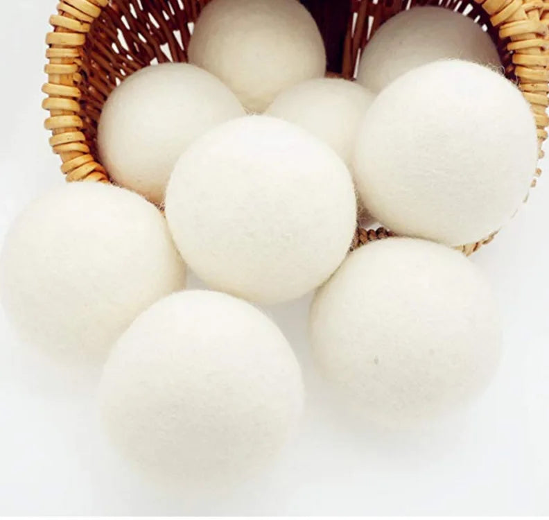 Reusable Wool Dryer Balls – Natural Fabric Softener for Laundry