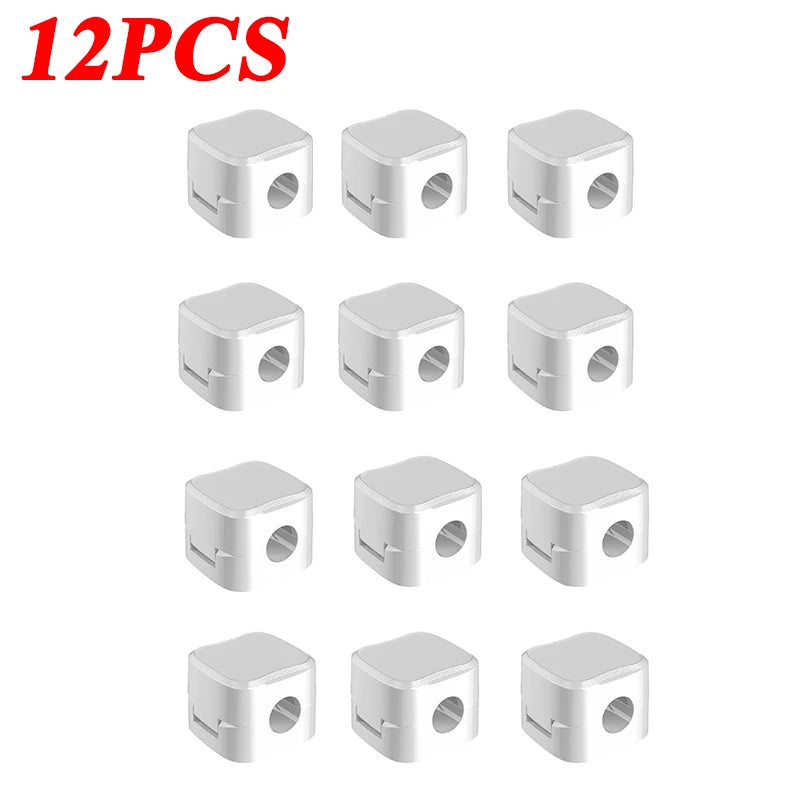Magnetic Cable Clips – Adhesive Cord Organizer for Desk & Home