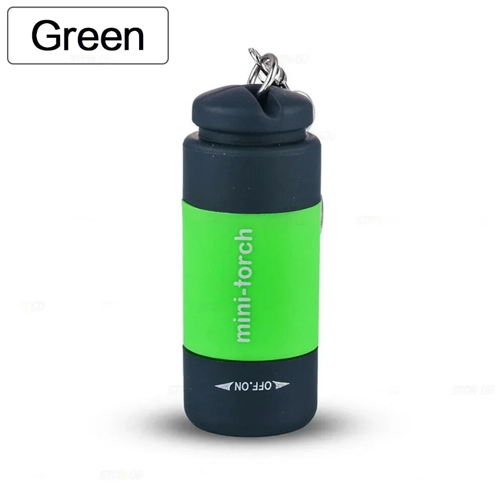 USB Rechargeable LED Pocket Flashlight – Mini Keychain, Waterproof