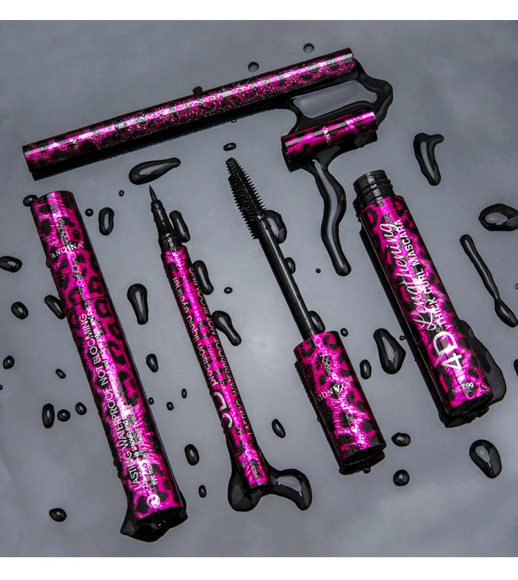 Liquid Eyeliner & Waterproof Mascara Set for Bold Eye Makeup