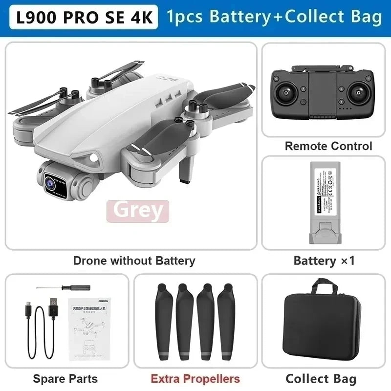 Cartmela L900 Pro SE 4K GPS Drone – Foldable 5G FPV Quadcopter