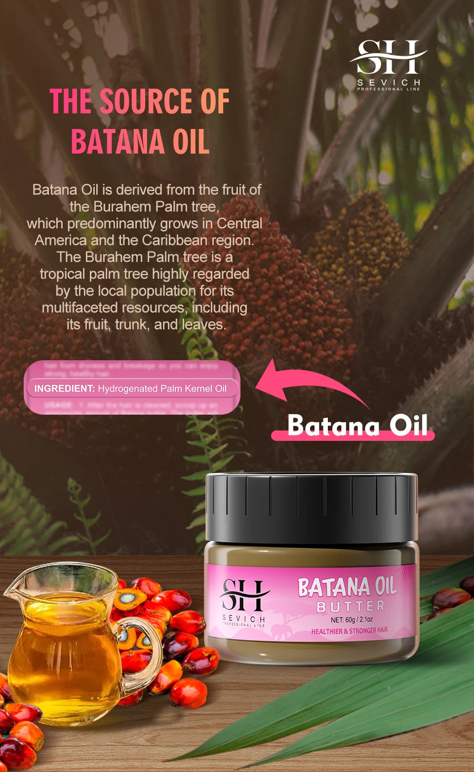 100% Pure Batana Oil for Hair Growth