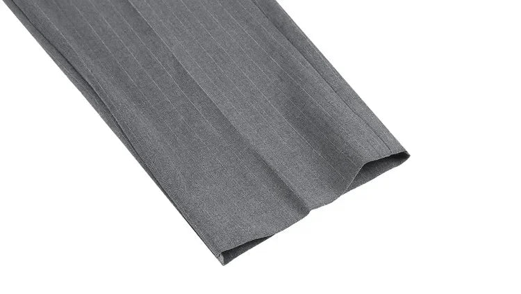 Cartmela Men’s Black Striped Suit Pants
