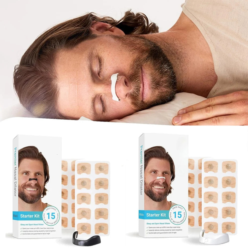 15 Pairs Magnetic Nasal Breathing Dilators Kit