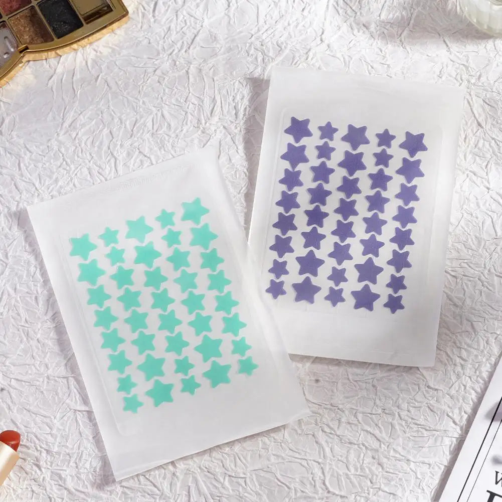 40pcs Star-Shaped Pimple Patches – Cute, Colorful & Invisible Care