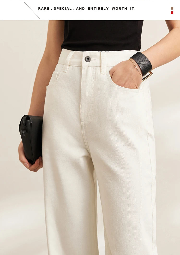 Women’s Vintage Loose Wide Leg Denim Jeans – Casual Spring Pants