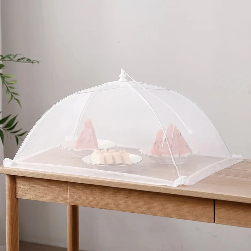 Foldable Mesh Food Cover – Washable Insect-Proof Dish Protector