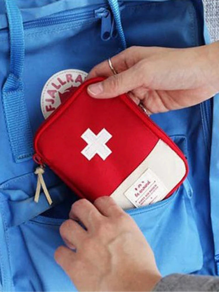 Mini Portable Medicine Bag–Travel First Aid Kit & Survival Storage Box
