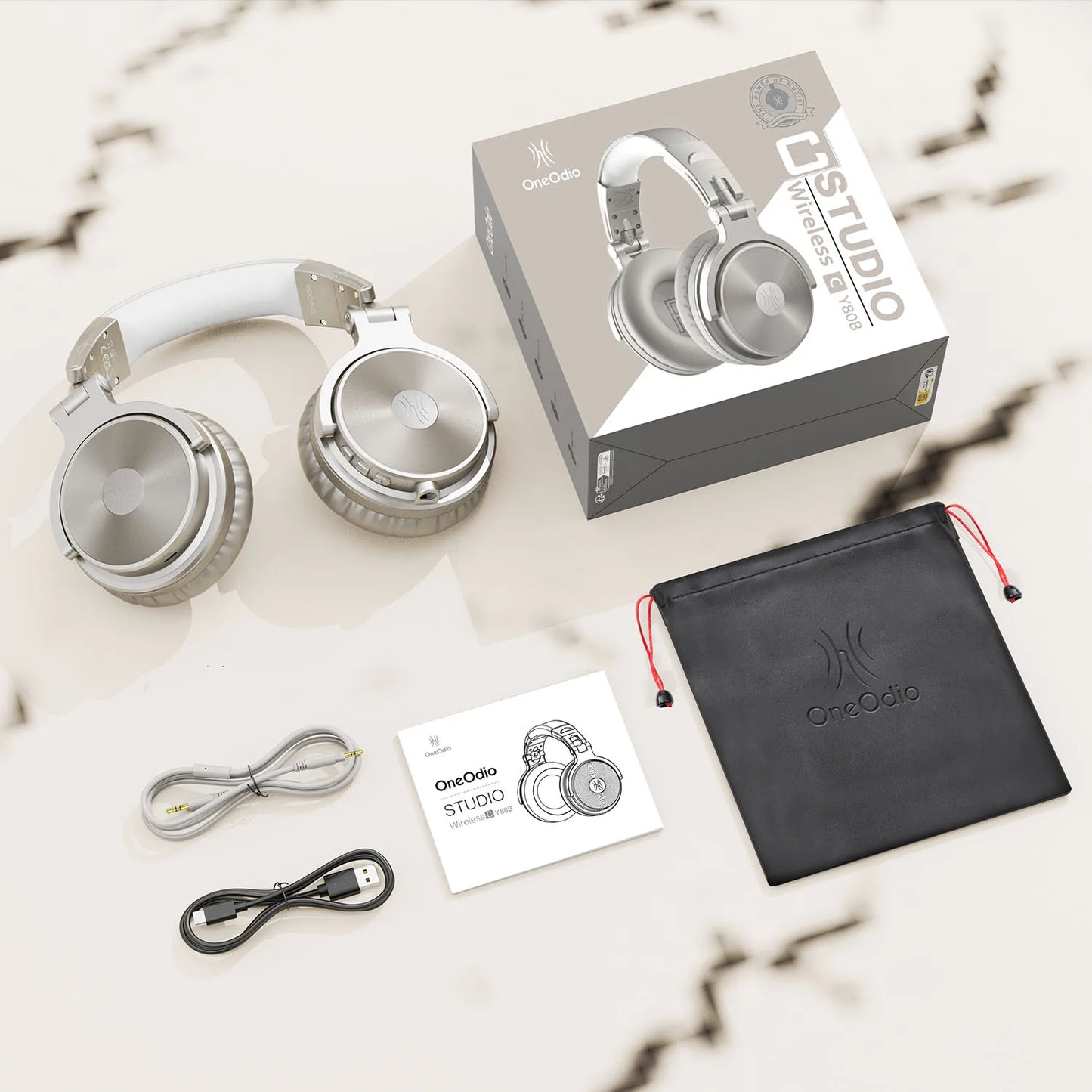 OneOdio Pro C Wireless Headphones – Hi-Res Over-Ear, 110h Playtime