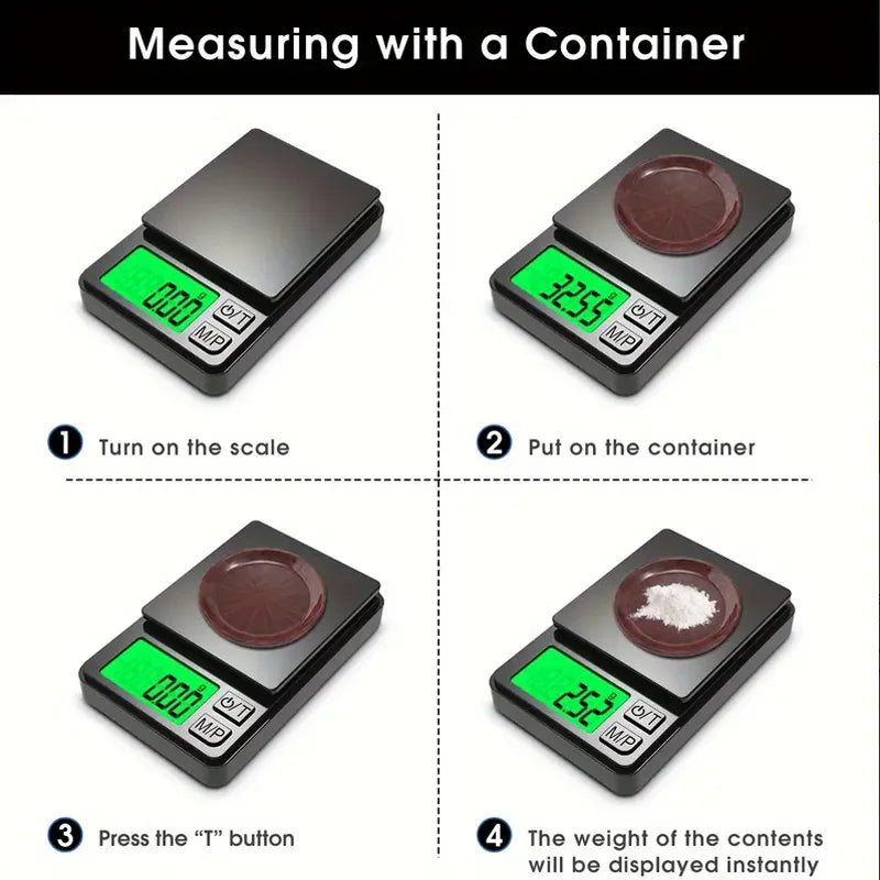 Precision Pocket Scale 1000g X 0.1g – Digital Scale for Food, Travel