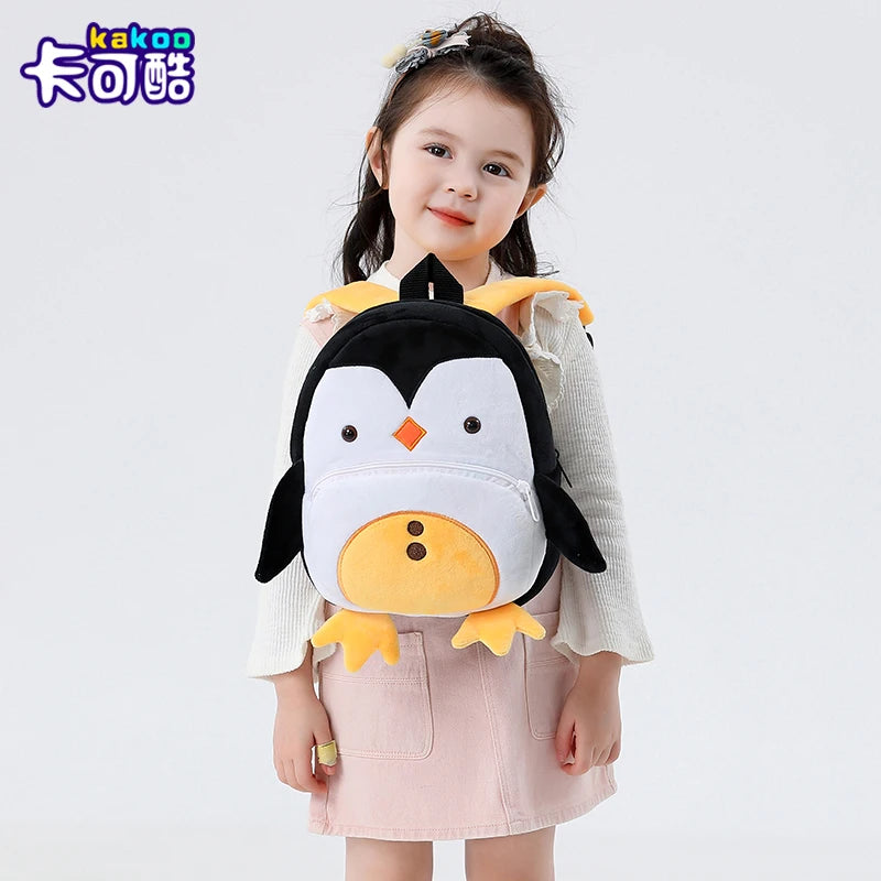 Cartmela Cute Animals Cartoon Plush Backpack - Kids Schoolbag