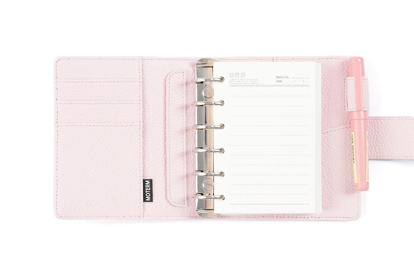 Elite Pocket A7 Rings Planner Cover – Pebbled Grain Leather, 25mm Rings