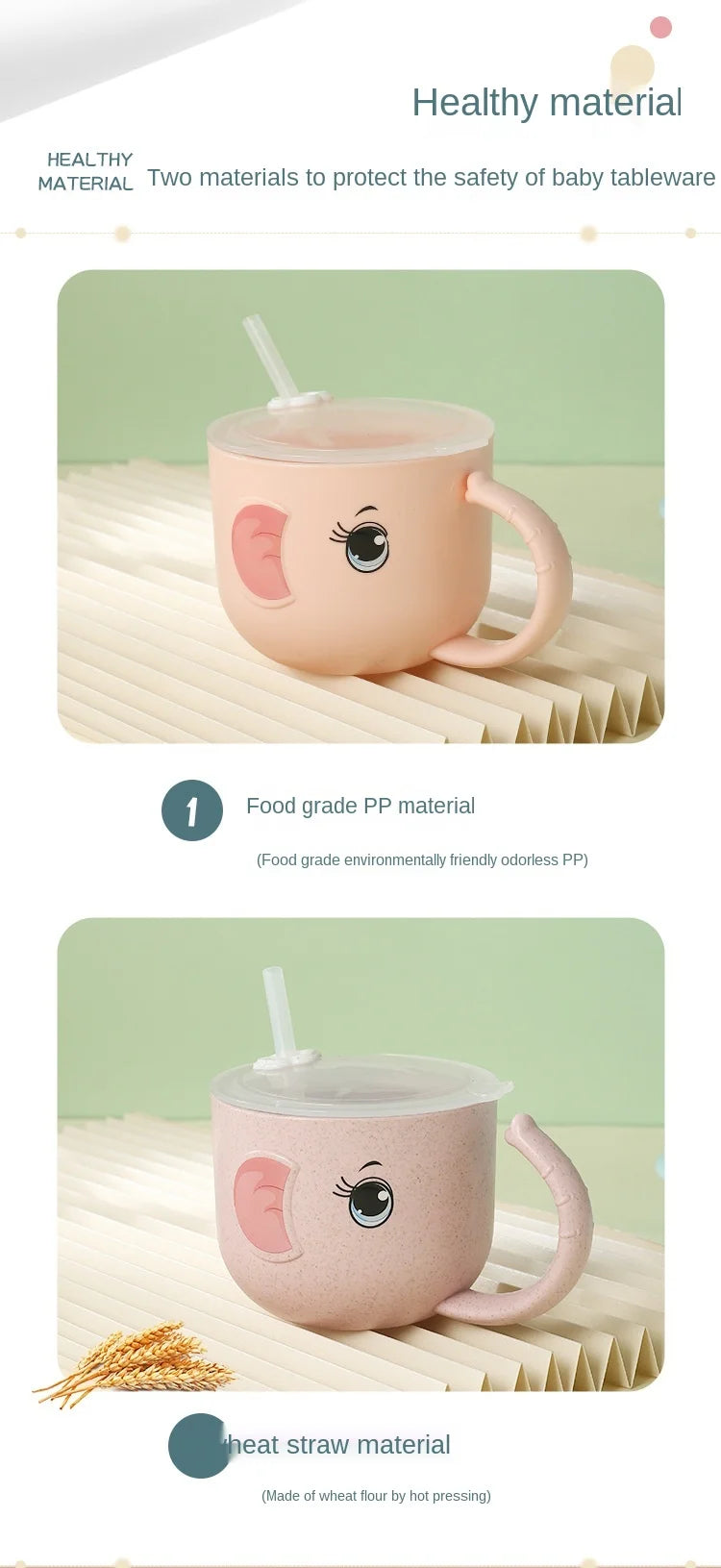 Cartmela Cartoon Elephant Baby Training Cup