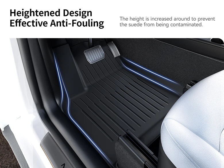 2025 Model Y Floor Mat Set – Waterproof TPE Trunk & Liner Mats