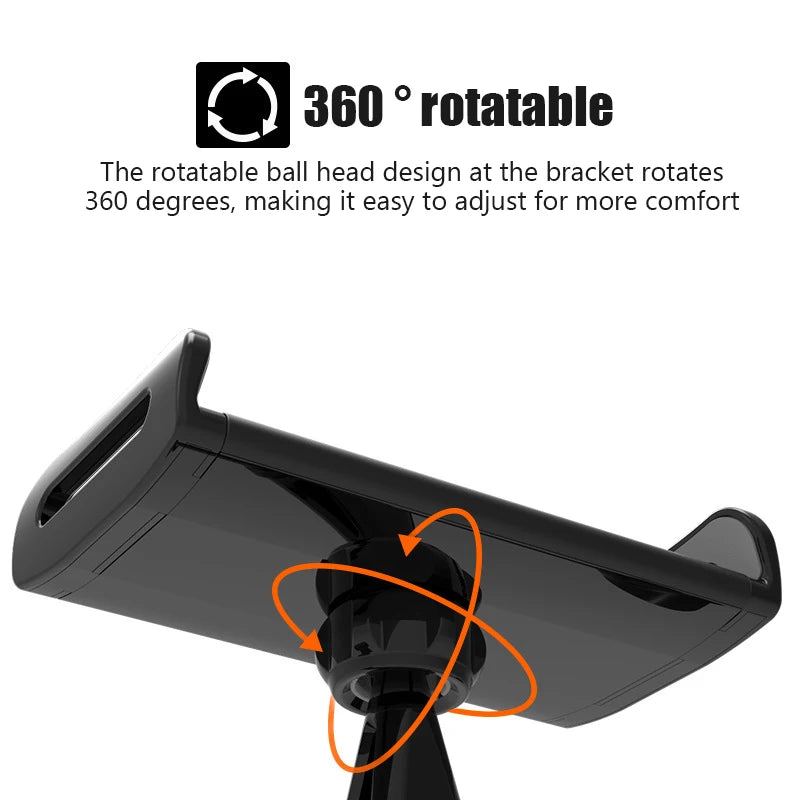 Adjustable Car Headrest Tablet & Phone Holder | 360° Rotation Mount