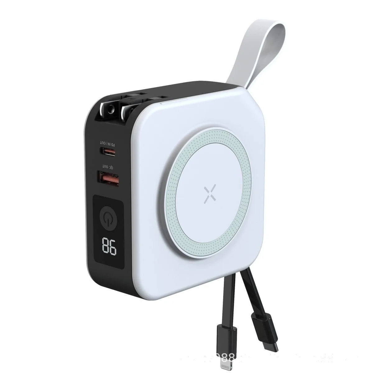 10000mAh Magnetic Wireless Power Bank with Cable & Plug – PD22.5W