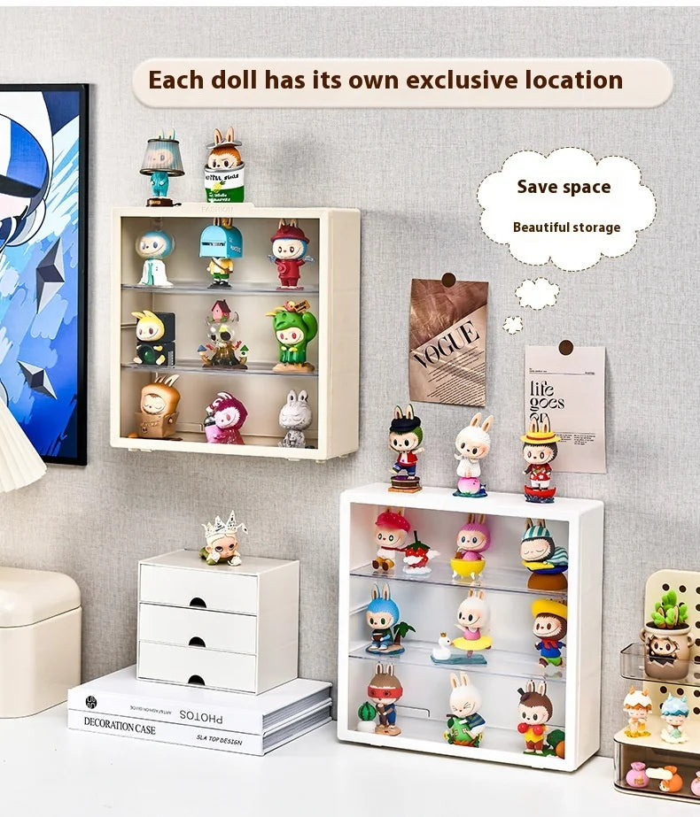 Labubu Acrylic Wall Display Cabinet