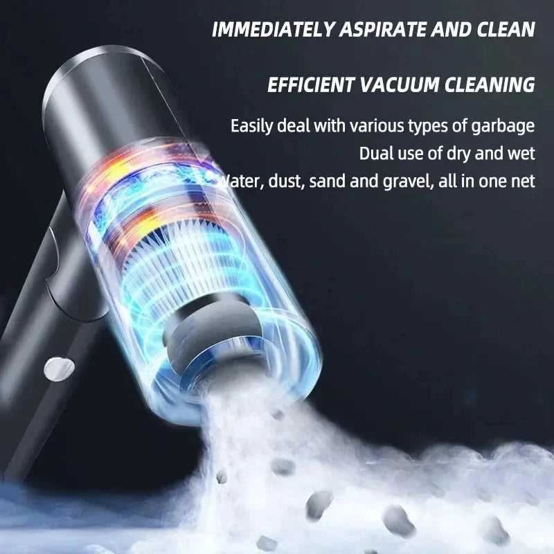 2-in-1 Wireless Vacuum Cleaner – Wet Dry, 120W, High Suction