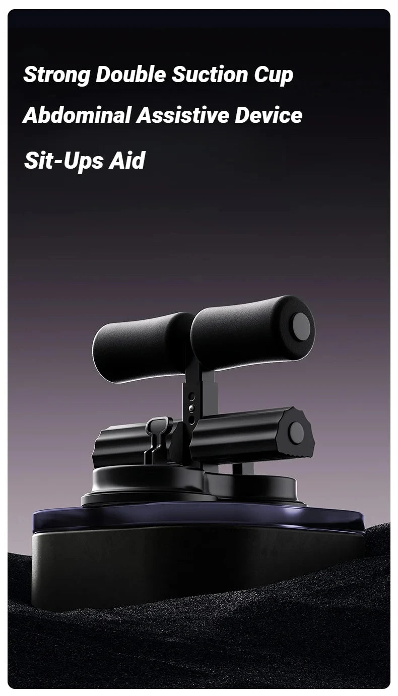 Abdominal Sit-Up Equipment with Suction Cups & Ankle Support