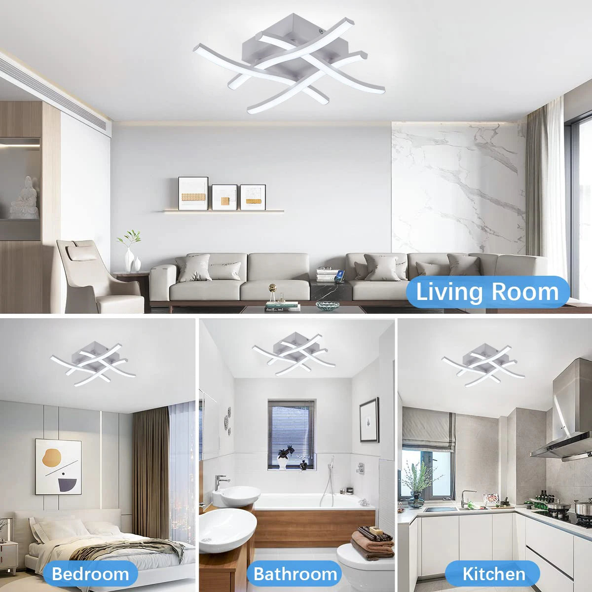 Cartmela 24W LED Ceiling Light – Modern Flush Mount Lamp