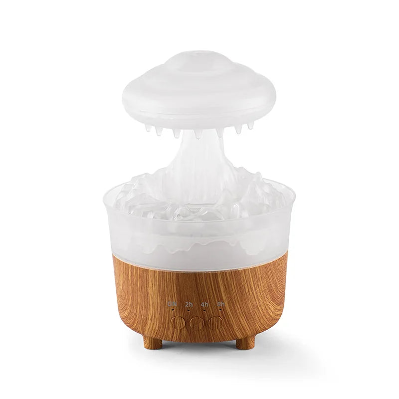 Rain Drip Mushroom Humidifier with 7 Color LED Aroma Diffuser