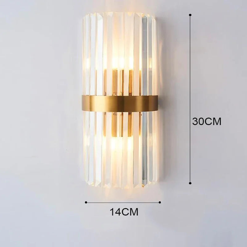 Luxury LED Wall Lamp - Modern Gold Wall Sconce for Living Room