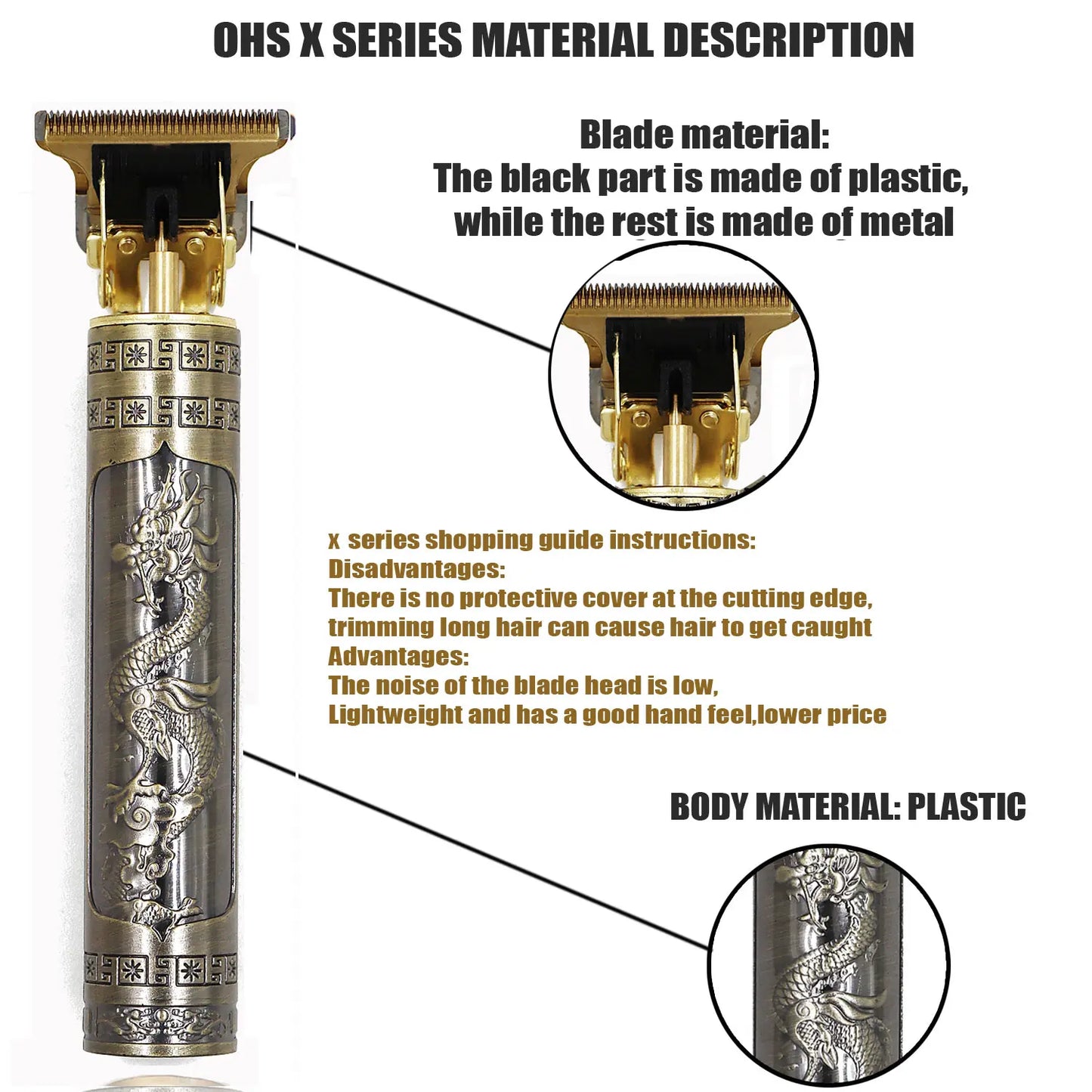 T9 Hair Clipper Zero Gap Trimmer