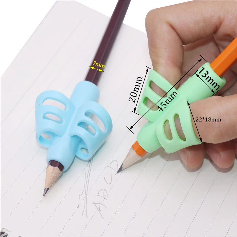 2/4pcs Silicone Pencil Grips – Kids Handwriting Posture Corrector
