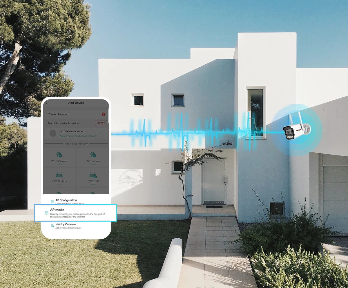 8MP 4K WiFi Wireless Outdoor IP Camera – AI Human Detection CCTV