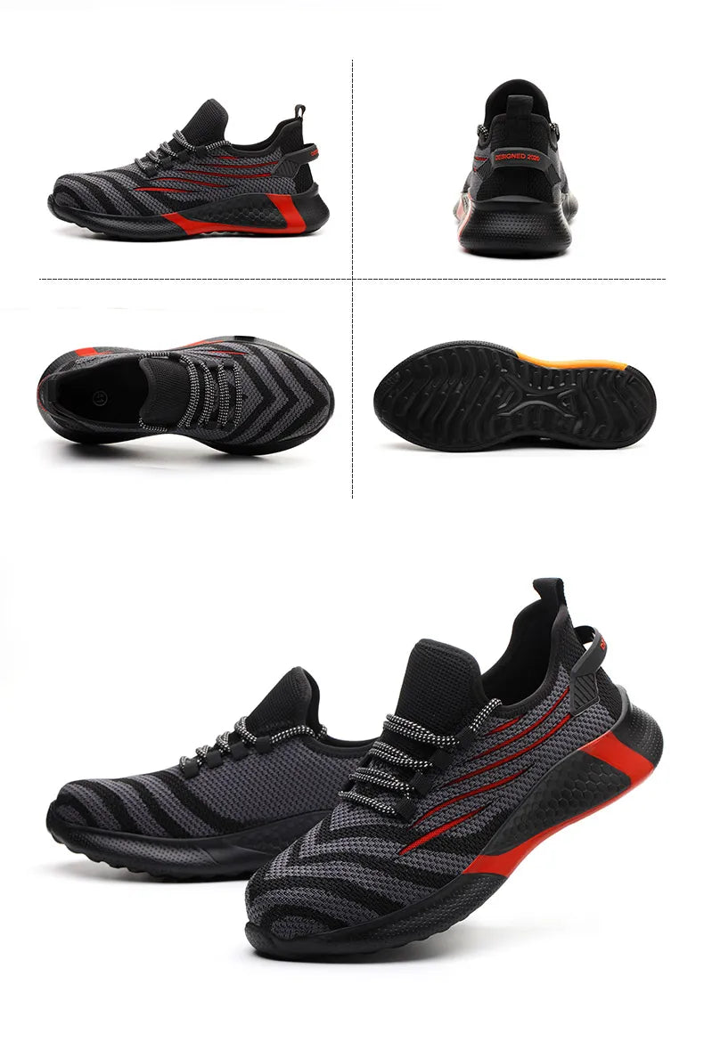 Men’s Indestructible Work Safety Shoes | Anti-Puncture Lightweight Boots