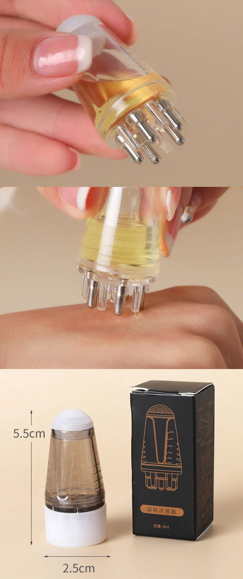 Scalp Applicator Liquid Comb – Mini Oil Massager & Hair Loss Tool