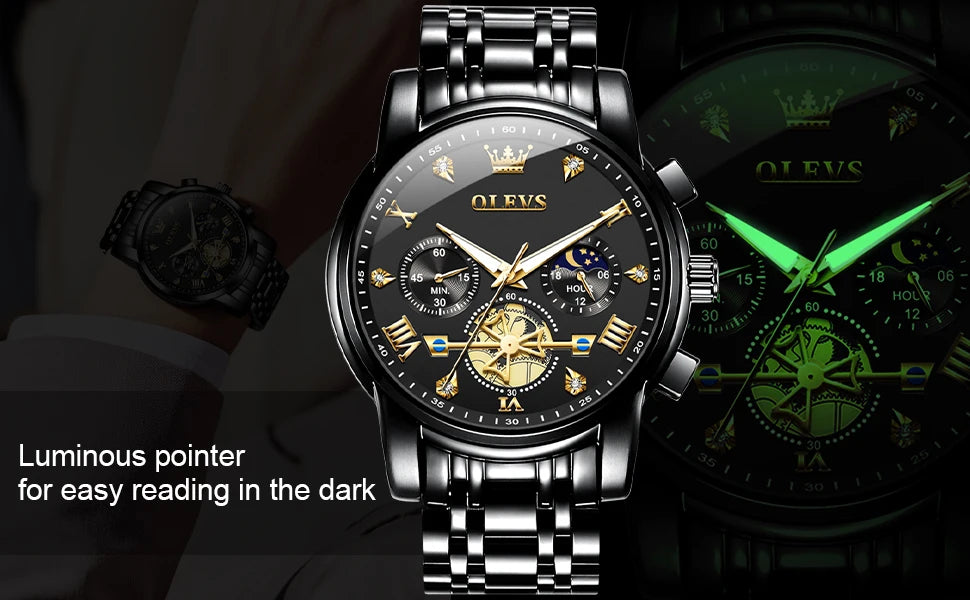 Cartmela 2856 Men’s Quartz Watch – Skeleton Flywheel Chronograph