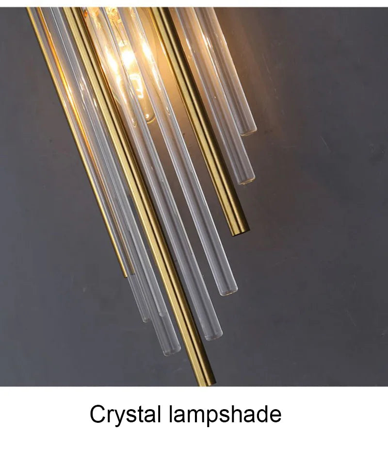 Luxury LED Wall Lamp - Modern Gold Wall Sconce for Living Room