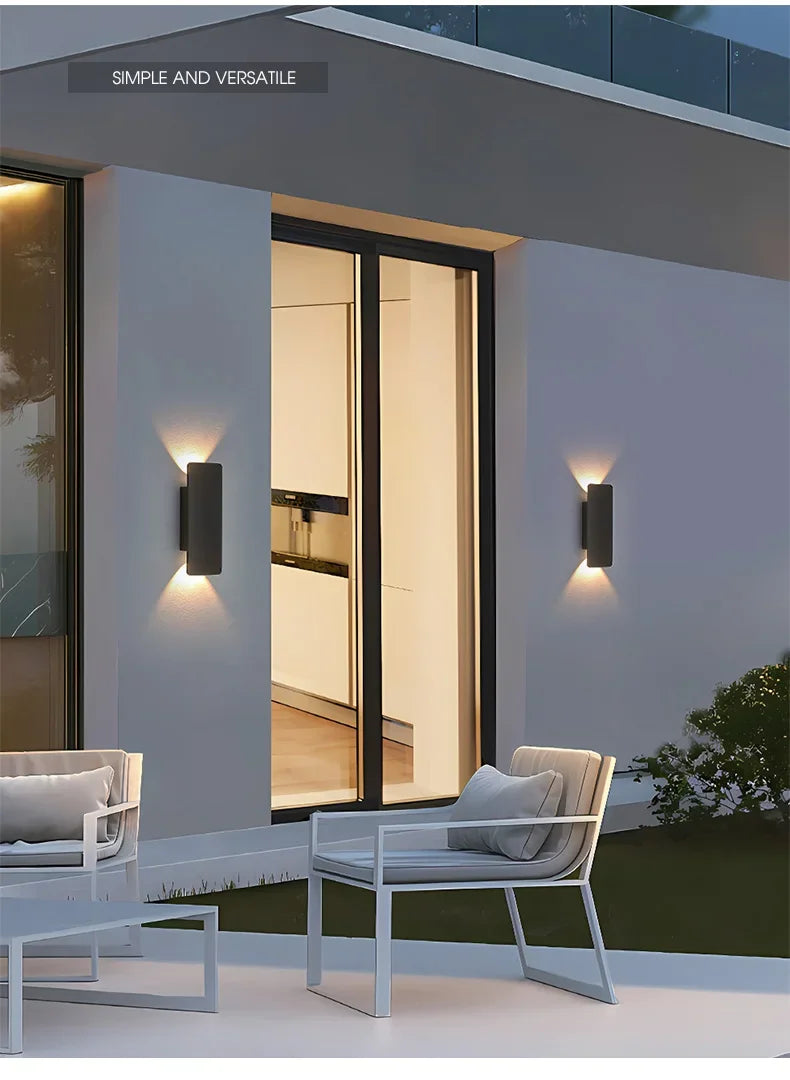 Modern LED Outdoor Wall Lamp – Waterproof IP65 Up Down Light