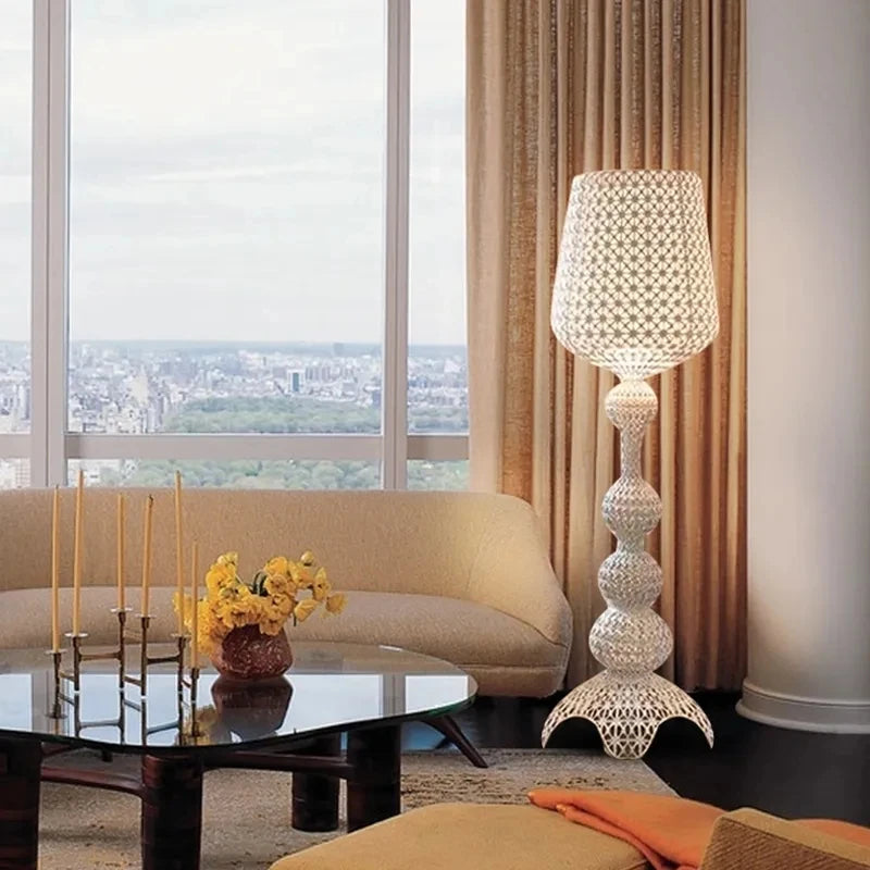 Italian Designer Hollow Goblet Acrylic Floor Lamp