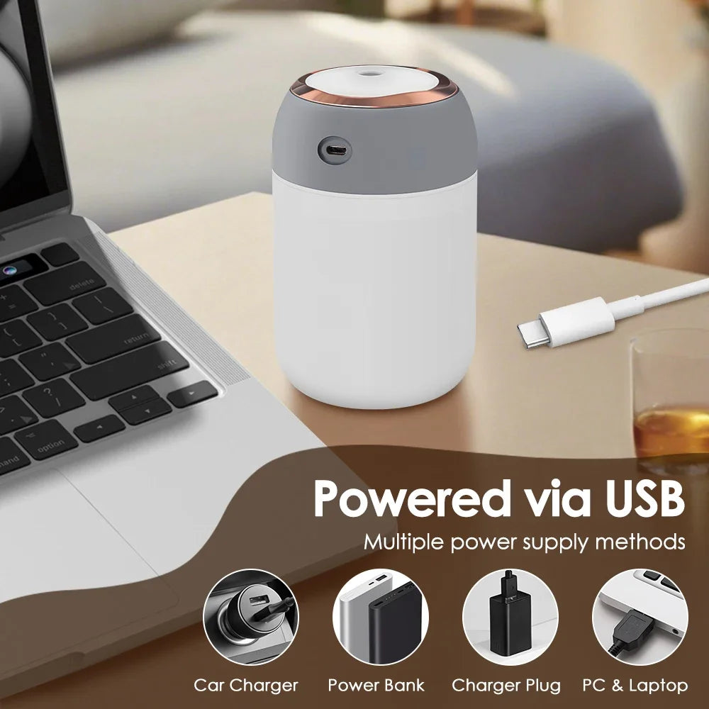 Mini Air Humidifier USB Colorful Light