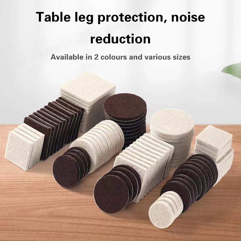 Felt Chair Leg Pads – Anti-Slip, Floor Protectors, Noise Reduction
