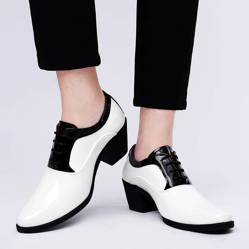 New Groom White & Black Oxfords