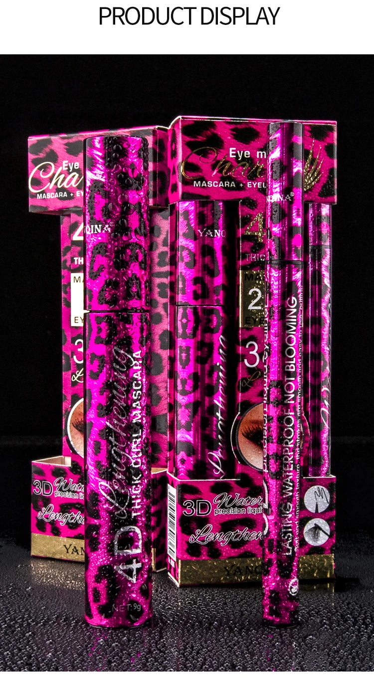 Liquid Eyeliner & Waterproof Mascara Set for Bold Eye Makeup