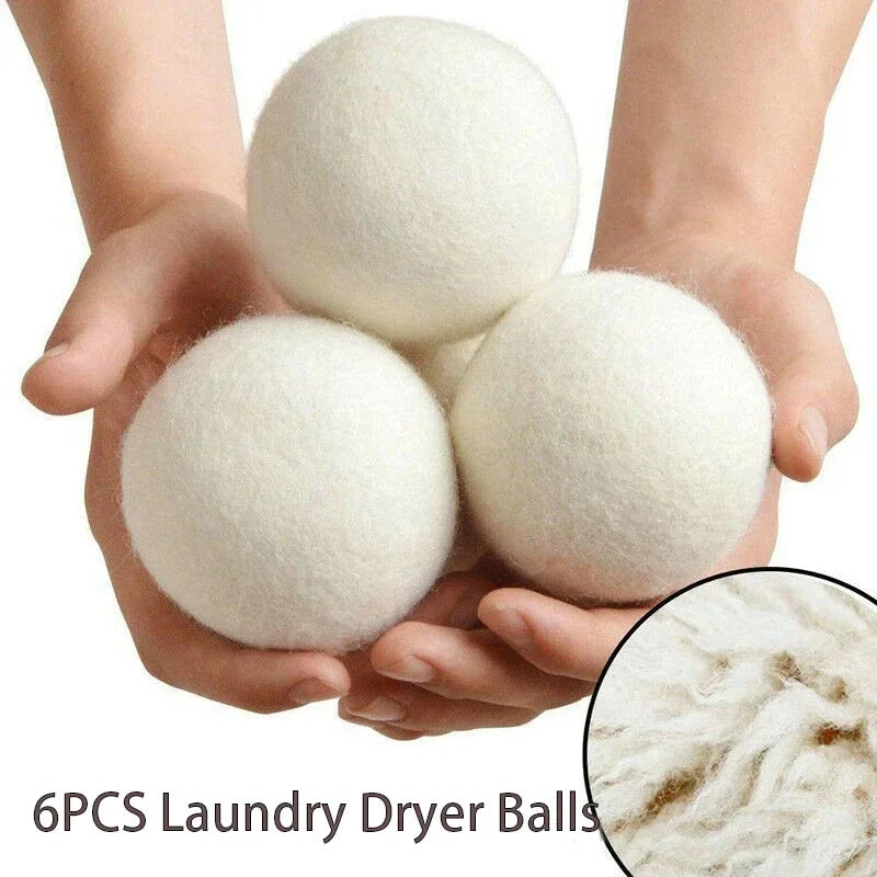 Reusable Wool Dryer Balls – Natural Fabric Softener for Laundry