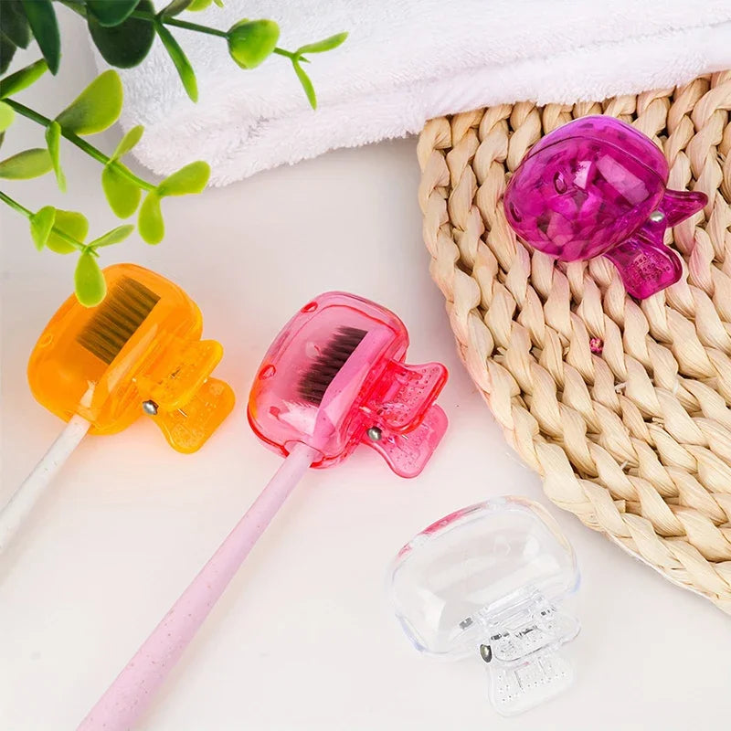 Travel Toothbrush Head Covers–Protective Cap for Household & Travel Use