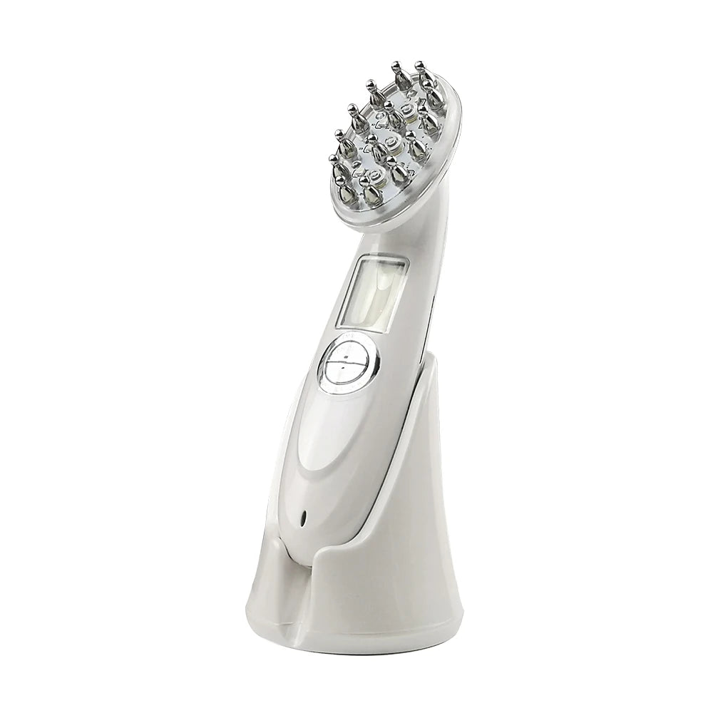 EMS Electric Scalp Massager – LED Hair Growth & Anti-Hair Loss Comb